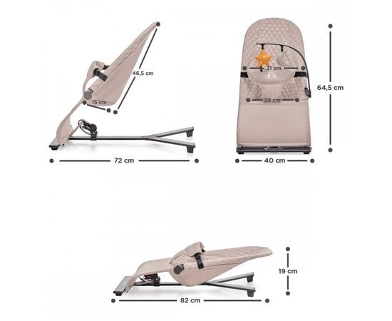 Кресло-качалка Kinderkraft Mimi Beige (5902533920969), изображение 8