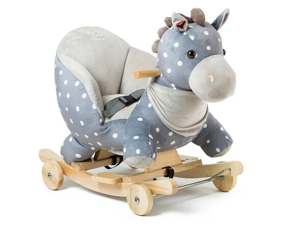 Качалка дитяча Kinderkraft Конячка з колесами Gray (5902533908134), зображення 3 Качалка дитяча Kinderkraft Конячка з колесами Gray (5902533908134), зображення 3