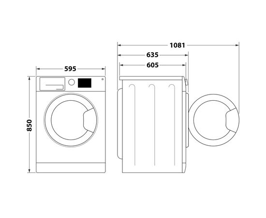 Стиральная машина Whirlpool FFWDB 1176258 BCV UA, изображение 2 Стиральная машина Whirlpool FFWDB 1176258 BCV UA, изображение 2