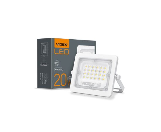 Прожектор Videx LED  20W 5000K 220V (VL-F2e-205W), изображение 3 Прожектор Videx LED  20W 5000K 220V (VL-F2e-205W), изображение 3