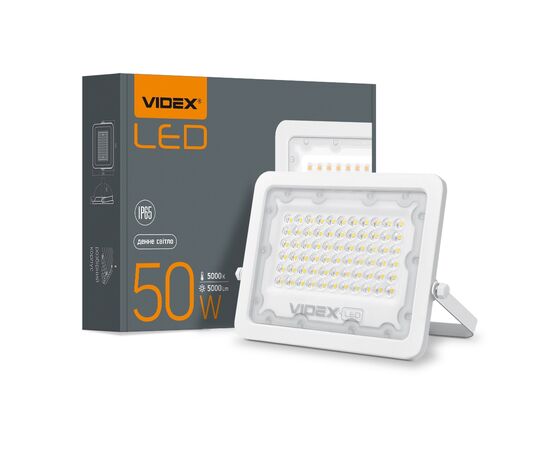 Прожектор Videx LED  50W 5000K 220V (VL-F2e-505W), изображение 3 Прожектор Videx LED  50W 5000K 220V (VL-F2e-505W), изображение 3