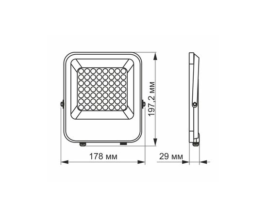 Прожектор Videx LED  PREMIUM 30W 5000K 220V Gray (VL-F2-305G-N), изображение 3 Прожектор Videx LED  PREMIUM 30W 5000K 220V Gray (VL-F2-305G-N), изображение 3