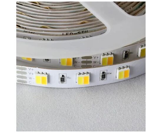 Светодиодная лента LED-STIL 2700-6500K 12 Вт/м 5050 60 діодів IP33 12 Вольт 1200 lm двокольорова (DFP5050WW-60P-IP20-2W), изображение 2 Светодиодная лента LED-STIL 2700-6500K 12 Вт/м 5050 60 діодів IP33 12 Вольт 1200 lm двокольорова (DFP5050WW-60P-IP20-2W), изображение 2