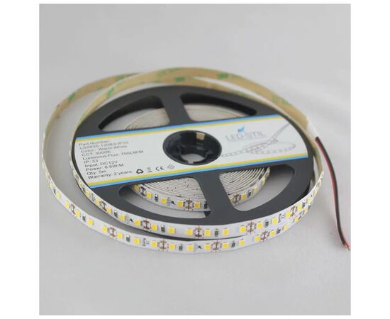 Светодиодная лента LED-STIL 3000K 8,6 Вт/м 2835 120 діодів IP33 12 Вольт 700 lm (LS2835-120B3-IP33), изображение 3 Светодиодная лента LED-STIL 3000K 8,6 Вт/м 2835 120 діодів IP33 12 Вольт 700 lm (LS2835-120B3-IP33), изображение 3