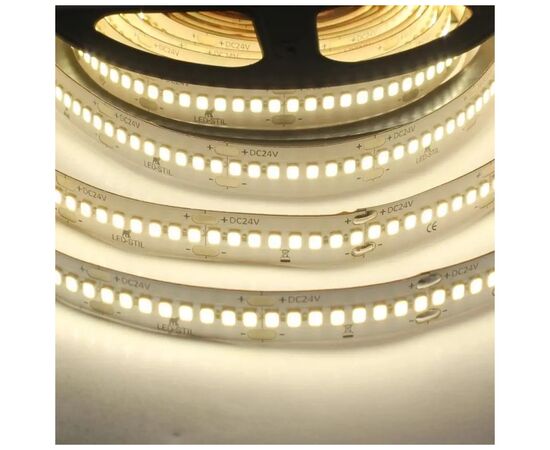 Светодиодная лента LED-STIL 4000K 22 Вт/м 2835 240 діодів IP33 24 Вольта 3600 lm нейтральне світло (DFP2835-240C4-IP33-24V), изображение 5 Светодиодная лента LED-STIL 4000K 22 Вт/м 2835 240 діодів IP33 24 Вольта 3600 lm нейтральне світло (DFP2835-240C4-IP33-24V), изображение 5