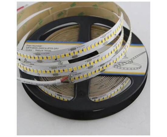 Светодиодная лента LED-STIL 4000K 22 Вт/м 2835 240 діодів IP33 24 Вольта 3600 lm нейтральне світло (DFP2835-240C4-IP33-24V), изображение 6 Светодиодная лента LED-STIL 4000K 22 Вт/м 2835 240 діодів IP33 24 Вольта 3600 lm нейтральне світло (DFP2835-240C4-IP33-24V), изображение 6