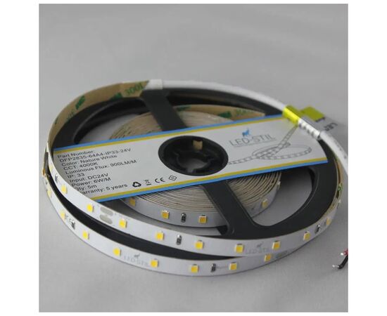 Светодиодная лента LED-STIL 4000K 6 Вт/м 2835 64 діода IP33 24 Вольта 900 lm нейтральне світло (DFP2835-64A4-IP33-24V), изображение 3 Светодиодная лента LED-STIL 4000K 6 Вт/м 2835 64 діода IP33 24 Вольта 900 lm нейтральне світло (DFP2835-64A4-IP33-24V), изображение 3