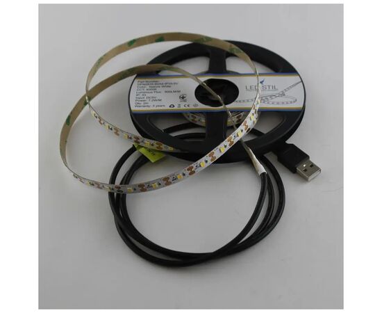 Светодиодная лента LED-STIL 4000K 7,2 Вт/м 2835 60 діодів IP33 5 Вольт 700 lm нейтральне світло (DFN2835-60A4-IP33-5V), изображение 4 Светодиодная лента LED-STIL 4000K 7,2 Вт/м 2835 60 діодів IP33 5 Вольт 700 lm нейтральне світло (DFN2835-60A4-IP33-5V), изображение 4