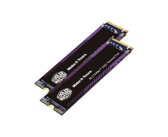 Термопрокладка CoolerMaster Thermal Pads M.2 SSD 60x18x0.5mm 2 in 1 kit (CMA-TNCLP2XXBK1-GL)