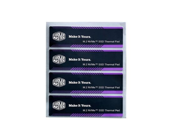 Термопрокладка CoolerMaster Thermal Pads M.2 SSD 60x18x0.5mm 4 in 1 kit (CMA-TNCLP4XXBK1-GL)