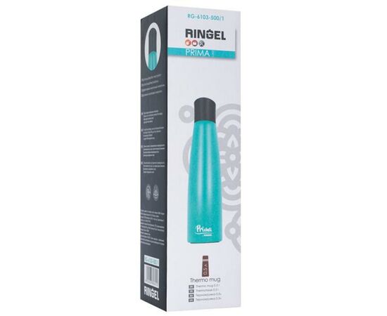 Термокружка Ringel Prima pearl light blue 0.5 L (RG-6103-500/1), изображение 8 Термокружка Ringel Prima pearl light blue 0.5 L (RG-6103-500/1), изображение 8