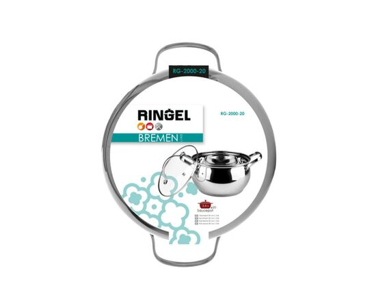 Кастрюля Ringel Bremen с крышкой 3.4 л (RG-2000-20), изображение 4 Кастрюля Ringel Bremen с крышкой 3.4 л (RG-2000-20), изображение 4