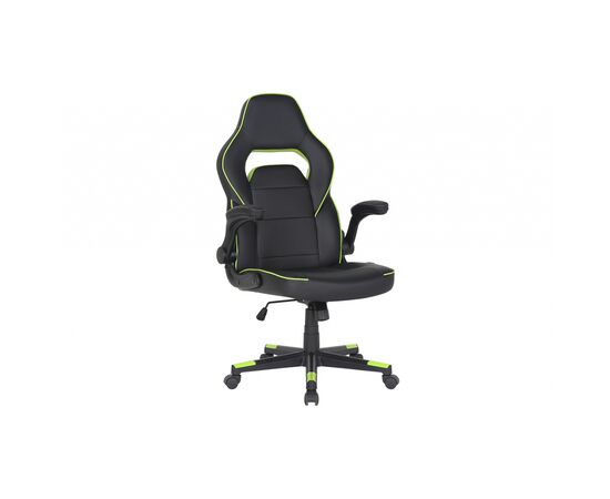 Кресло игровое 2E GAMING HEBI Black/Green (2E-GC-HEB-BK)