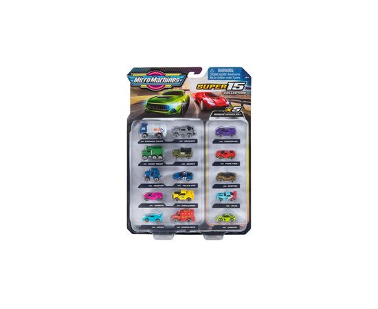 Машина Micro Machines Супер-пак, 15 шт (6606076)