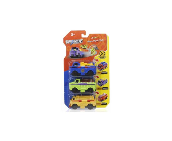 Машина TransRacers 2 в 1 Будівельний транспорт, 3 шт (6586370)