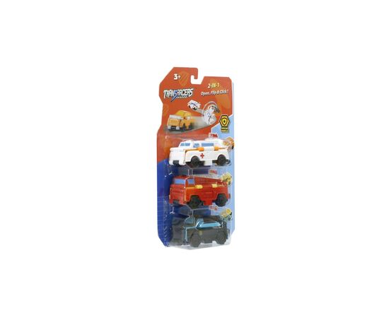 Машина TransRacers 2 в 1 Спецтранспорт, 3 шт (6618733), изображение 3 Машина TransRacers 2 в 1 Спецтранспорт, 3 шт (6618733), изображение 3