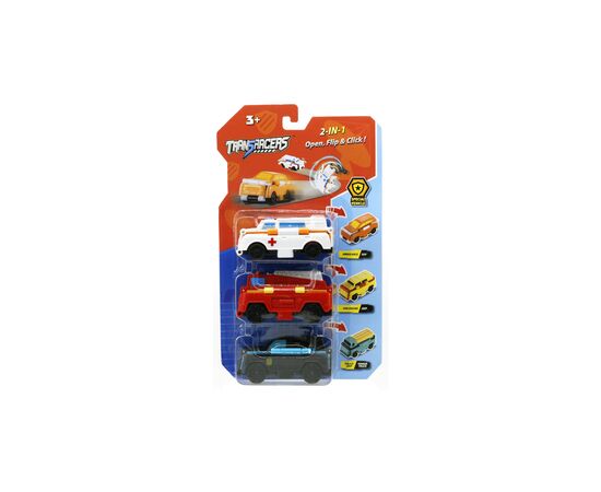 Машина TransRacers 2 в 1 Спецтранспорт, 3 шт (6618733)