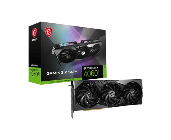 Видеокарта MSI GeForce RTX4060Ti 16Gb GAMING X SLIM (RTX 4060 Ti GAMING X SLIM 16G), изображение 6 Видеокарта MSI GeForce RTX4060Ti 16Gb GAMING X SLIM (RTX 4060 Ti GAMING X SLIM 16G), изображение 6