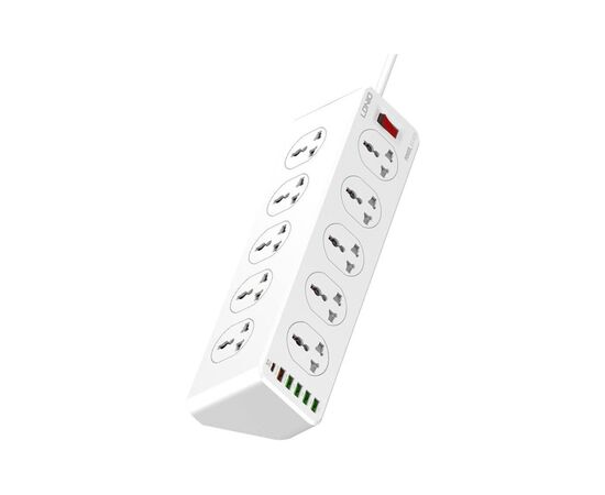 Сетевой фильтр питания LDNIO SC10610, 5роз + 3USB (SC10610)