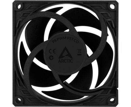 Кулер для корпуса Arctic P8 PWM PST CO (Black) (ACFAN00151A), изображение 4 Кулер для корпуса Arctic P8 PWM PST CO (Black) (ACFAN00151A), изображение 4