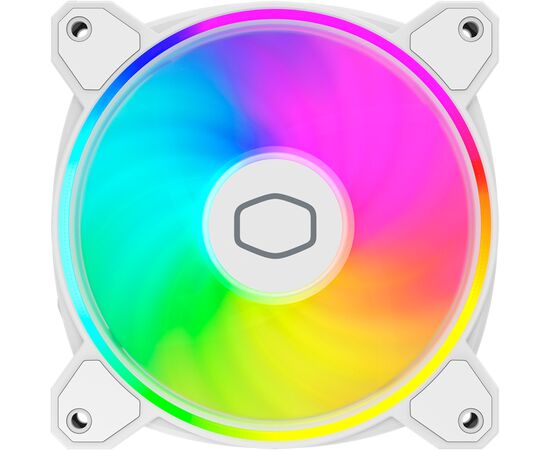 Кулер для корпуса CoolerMaster MasterFan MF120 HALO White Edition (MFL-B2DW-21NP2-R2), изображение 2 Кулер для корпуса CoolerMaster MasterFan MF120 HALO White Edition (MFL-B2DW-21NP2-R2), изображение 2