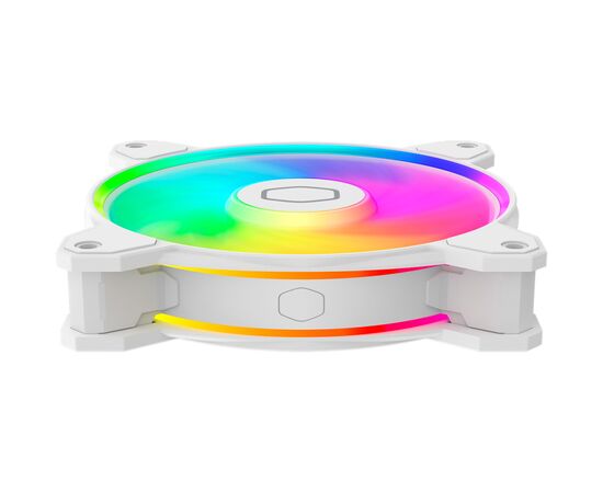 Кулер для корпуса CoolerMaster MasterFan MF120 HALO White Edition (MFL-B2DW-21NP2-R2), изображение 3 Кулер для корпуса CoolerMaster MasterFan MF120 HALO White Edition (MFL-B2DW-21NP2-R2), изображение 3