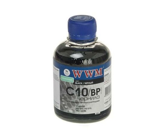 Чернила WWM CANON PG440/510/512/PGI520 BlackPigmen (C10/BP)