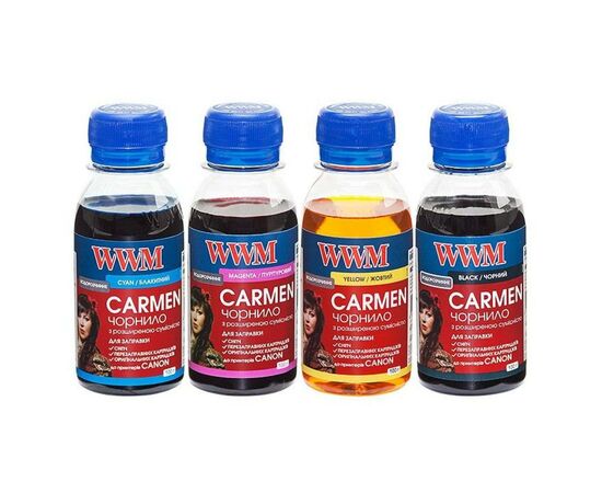 Чернила WWM CANON UNIVERSAL CARMEN В/C/M/Y SET (CARMEN.SET-2/ CARMEN/SET.4-2)