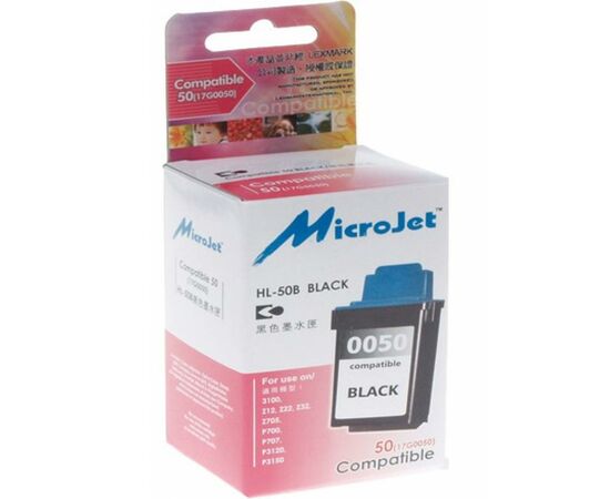 Картридж Microjet LEXMARK Z12/22/32 (17G0050) Black (HL-50B)