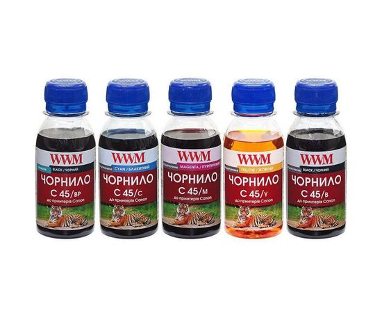 Чернила WWM CANON PGI450/CLI451 (5х100г) BP/B/C/M/Y (C45SET-5)