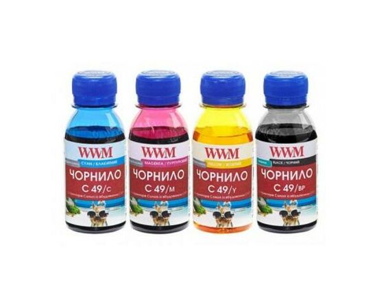 Чорнило WWM CANON GI-490 100г*4 (BP/C/M/Y) (C49SET4-2)