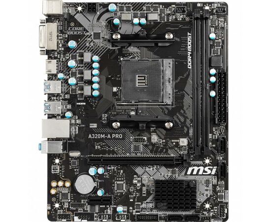 Материнская плата MSI A320M-A PRO, изображение 2 Материнская плата MSI A320M-A PRO, изображение 2