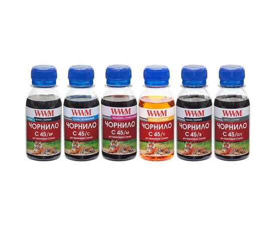 Чорнило WWM Canon PGI-450/CLI-451, 6х100г BP/B/GY/C/M/Y (C45SET-6)
