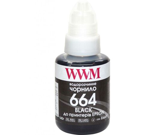 Чернила WWM Epson L110/L210/L300 140г Black (E664B)