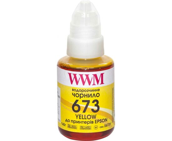 Чернила WWM Epson L800 140г Yellow (E673Y)