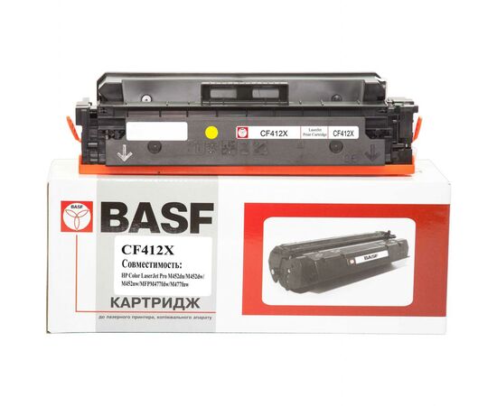 Картридж BASF HP LJ Pro M452dn/nw, M477fdn/Yellow CF412X (KT-CF412X)