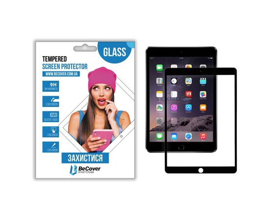 Стекло защитное BeCover Apple iPad 10.2 2019/2020/2021 Black (704523)