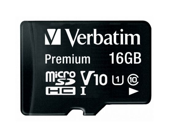 Карта пам'яті Verbatim 16GB microSDHC class 10 (MDAVR-10/G), зображення 2 Карта пам'яті Verbatim 16GB microSDHC class 10 (MDAVR-10/G), зображення 2