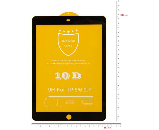 Стекло защитное BeCover Apple iPad 9,7 2018 Black (703737), изображение 2 Стекло защитное BeCover Apple iPad 9,7 2018 Black (703737), изображение 2