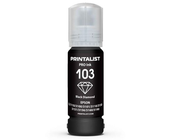Чернила Printalist Epson L3100/3110/3150 70г Black (PL103BK)