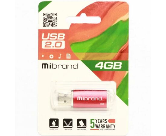 USB флеш накопитель Mibrand 4GB Cougar Red USB 2.0 (MI2.0/CU4P1R), изображение 2 USB флеш накопитель Mibrand 4GB Cougar Red USB 2.0 (MI2.0/CU4P1R), изображение 2