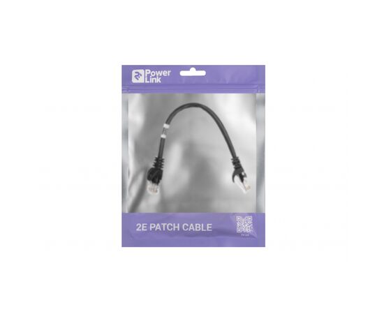 Патч-корд 2E 0.2м, Cat.5e UTP, RJ45, 26AWG ,7/0.16 Cu, PVC, Black (2E-PC5ECOP-020BK), зображення 3 Патч-корд 2E 0.2м, Cat.5e UTP, RJ45, 26AWG ,7/0.16 Cu, PVC, Black (2E-PC5ECOP-020BK), зображення 3