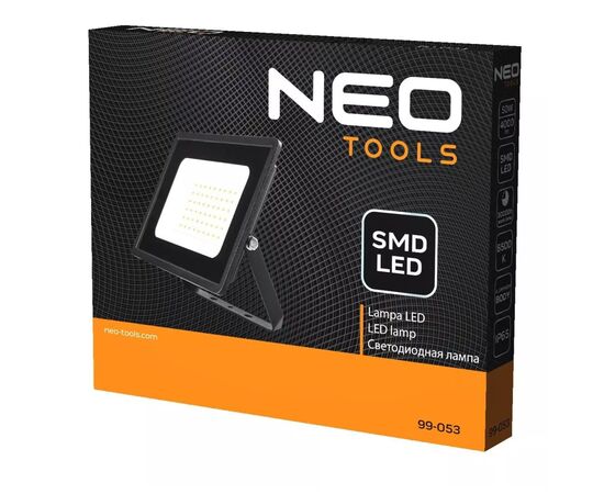 Прожектор Neo Tools алюминий, 220, 50Вт, 4000 люмен, SMD LED, кабель 0.3м без ви (99-053), изображение 3 Прожектор Neo Tools алюминий, 220, 50Вт, 4000 люмен, SMD LED, кабель 0.3м без ви (99-053), изображение 3