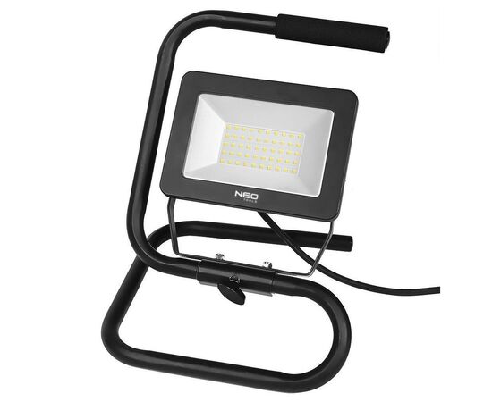 Прожектор Neo Tools алюминий 220В 50Вт 4500 люмен SMD LED, кабель 2 м с вилкой (99-063), изображение 2