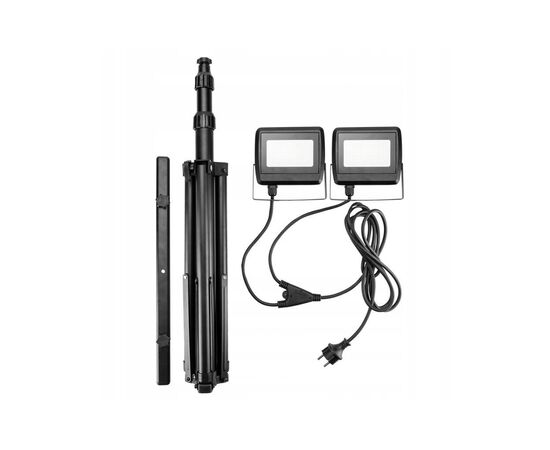 Прожектор Neo Tools алюминий, 220 В, 2х30Вт, 5400 люмен, SMD LED, кабель 3 м с в (99-061), изображение 2