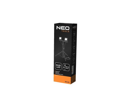 Прожектор Neo Tools алюминий, 220 В, 2х30Вт, 5400 люмен, SMD LED, кабель 3 м с в (99-061), изображение 4