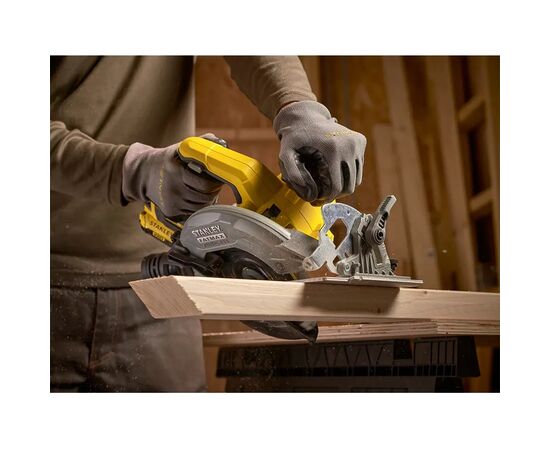 Дисковая пила Stanley FatMax,18В(V20)Li-Ion,2x4Ah, 5000 об/мин, кейс, 10,71кг (SFMCS550M2K), изображение 7