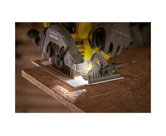 Дисковая пила Stanley FatMax,18В(V20)Li-Ion,2x4Ah, 5000 об/мин, кейс, 10,71кг (SFMCS550M2K), изображение 9