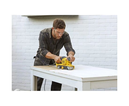 Шлифовальная машина Stanley FatMax, 1010W, размер ленты 533х76 мм, 3.5 кг (FMEW204K), изображение 8 Шлифовальная машина Stanley FatMax, 1010W, размер ленты 533х76 мм, 3.5 кг (FMEW204K), изображение 8