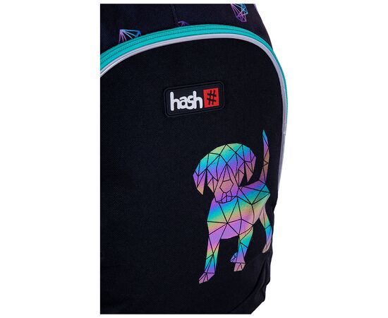 Рюкзак школьный Hash AB350 Best Friend Черный с фиолетовым (502023105), изображение 2 Рюкзак школьный Hash AB350 Best Friend Черный с фиолетовым (502023105), изображение 2